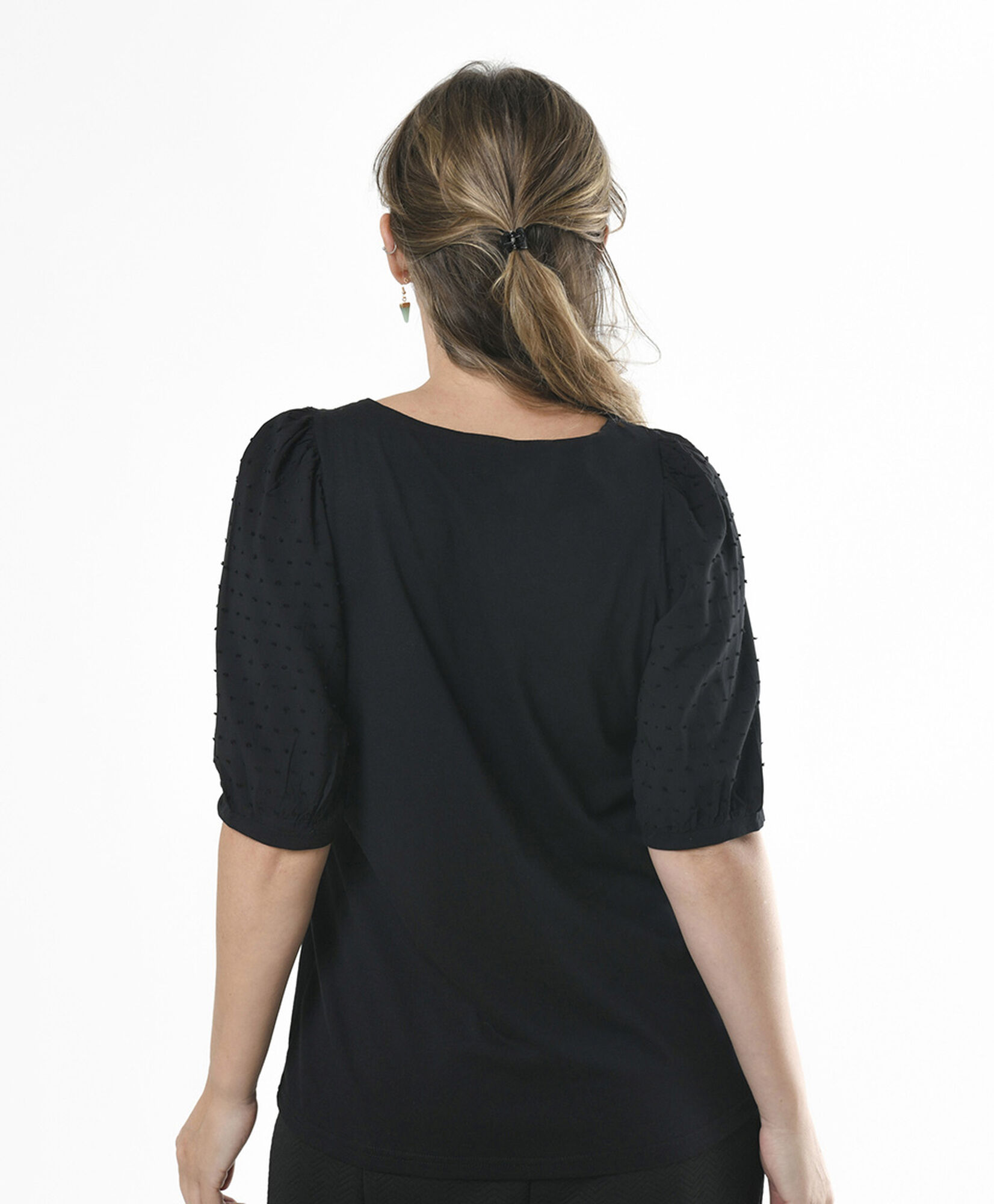 Polera mujer mangas globo Polera mujer mangas globo