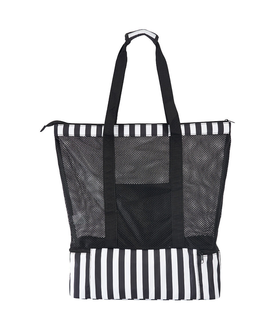 Bolso mujer cooler l&iacute;neas negro