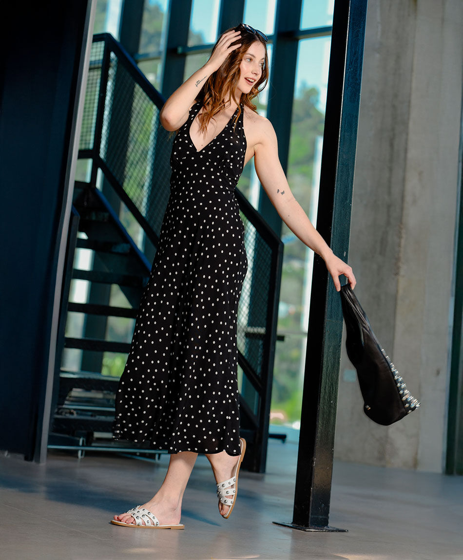 Vestido mujer puntos