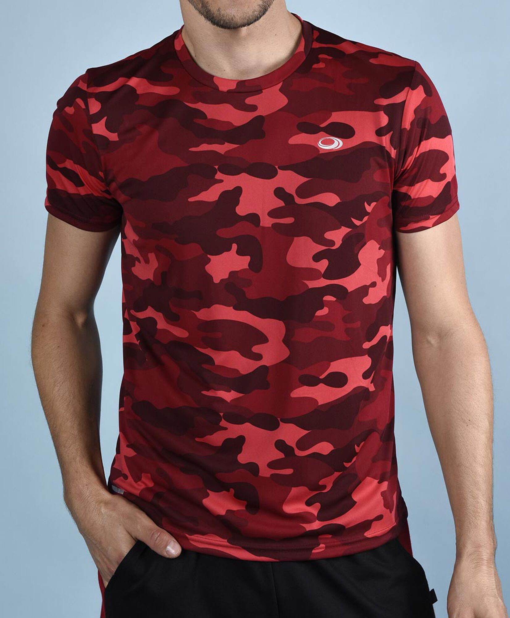 Polera deportiva manga corta cuello redondo Polera deportiva manga corta cuello redondo