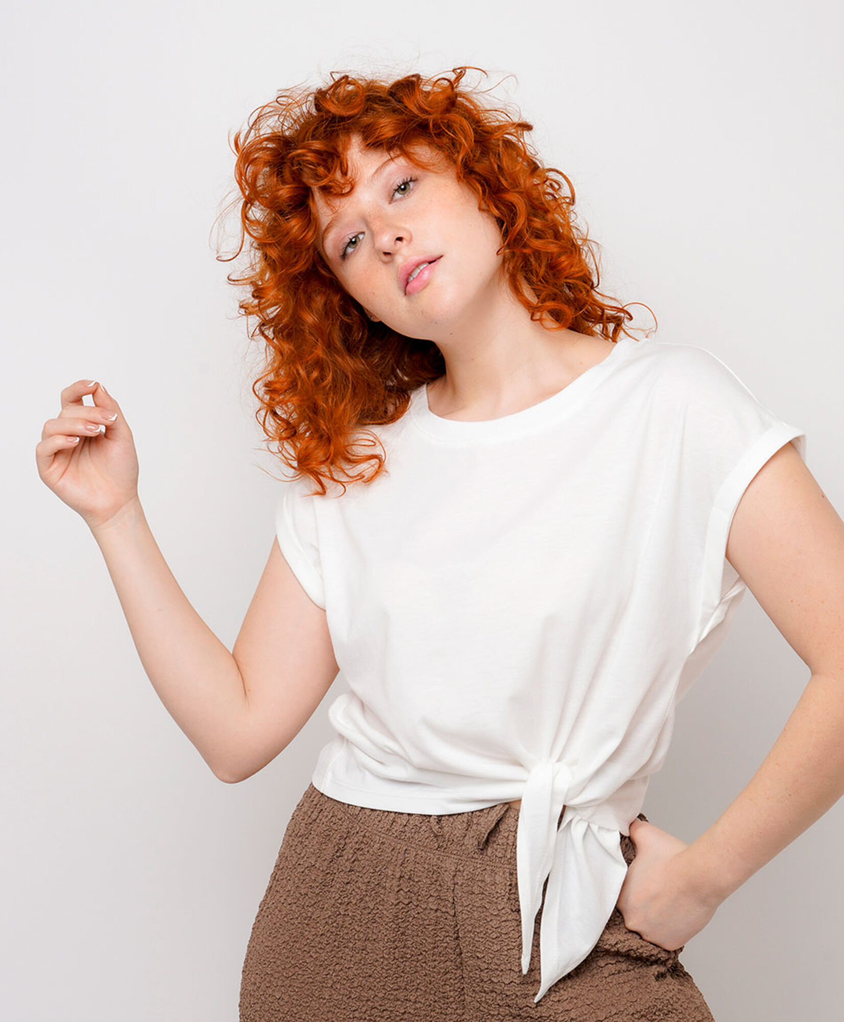 Polera mujer nudo lisa Polera mujer nudo lisa