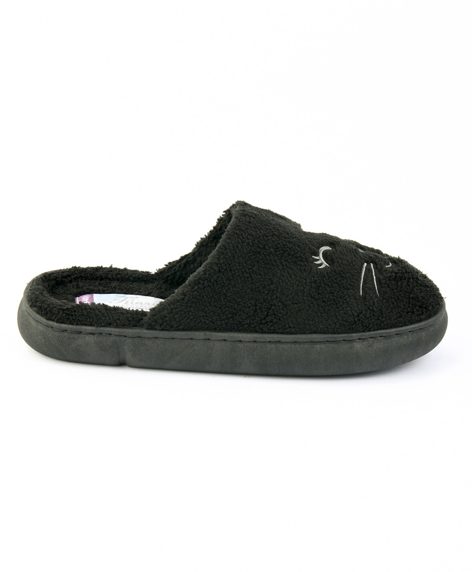 Zapatilla de descanso mujer gato negro Zapatilla de descanso mujer gato negro