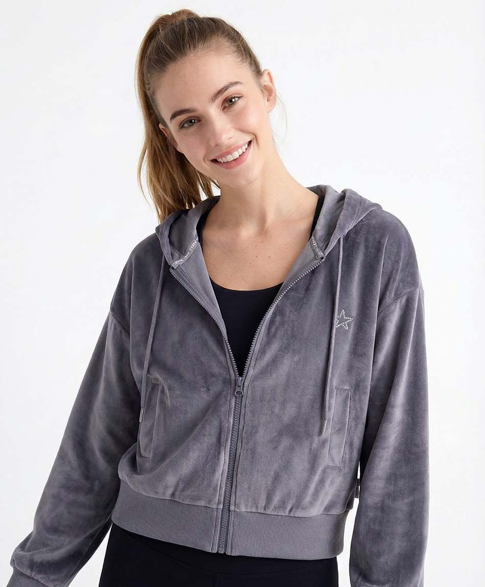 Poler&oacute;n deportivo mujer hoodie lila