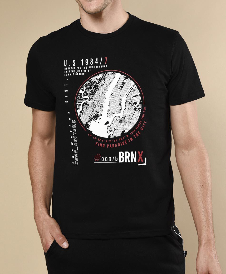 Polera deportiva manga corta cuello redondo