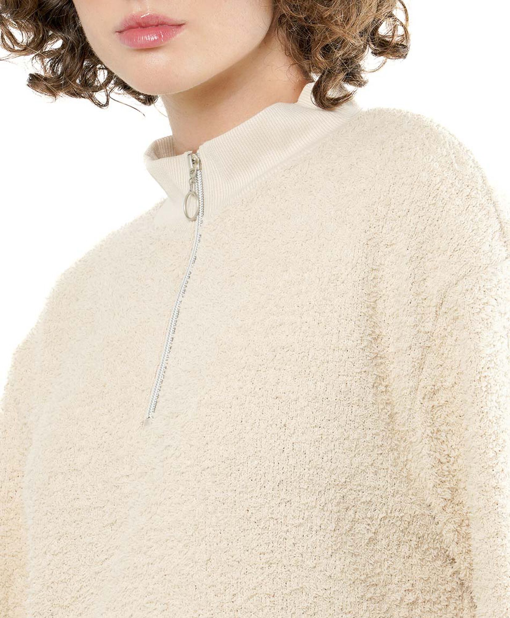 Polerón mujer crop textura Polerón mujer crop textura