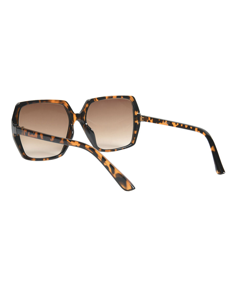Lentes mujer irregulares animal print protecci&oacute;n uv