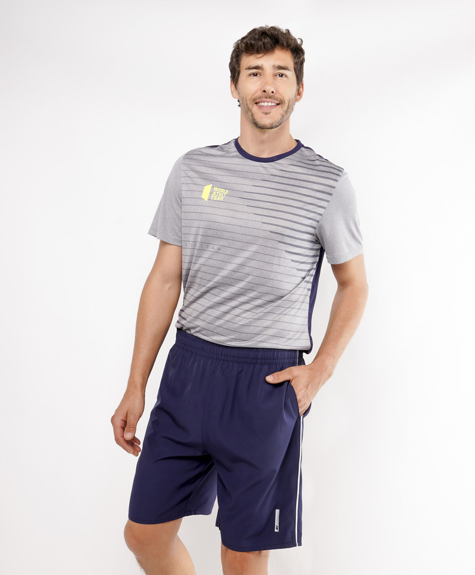 Short deportivo hombre piping navy Short deportivo hombre piping navy