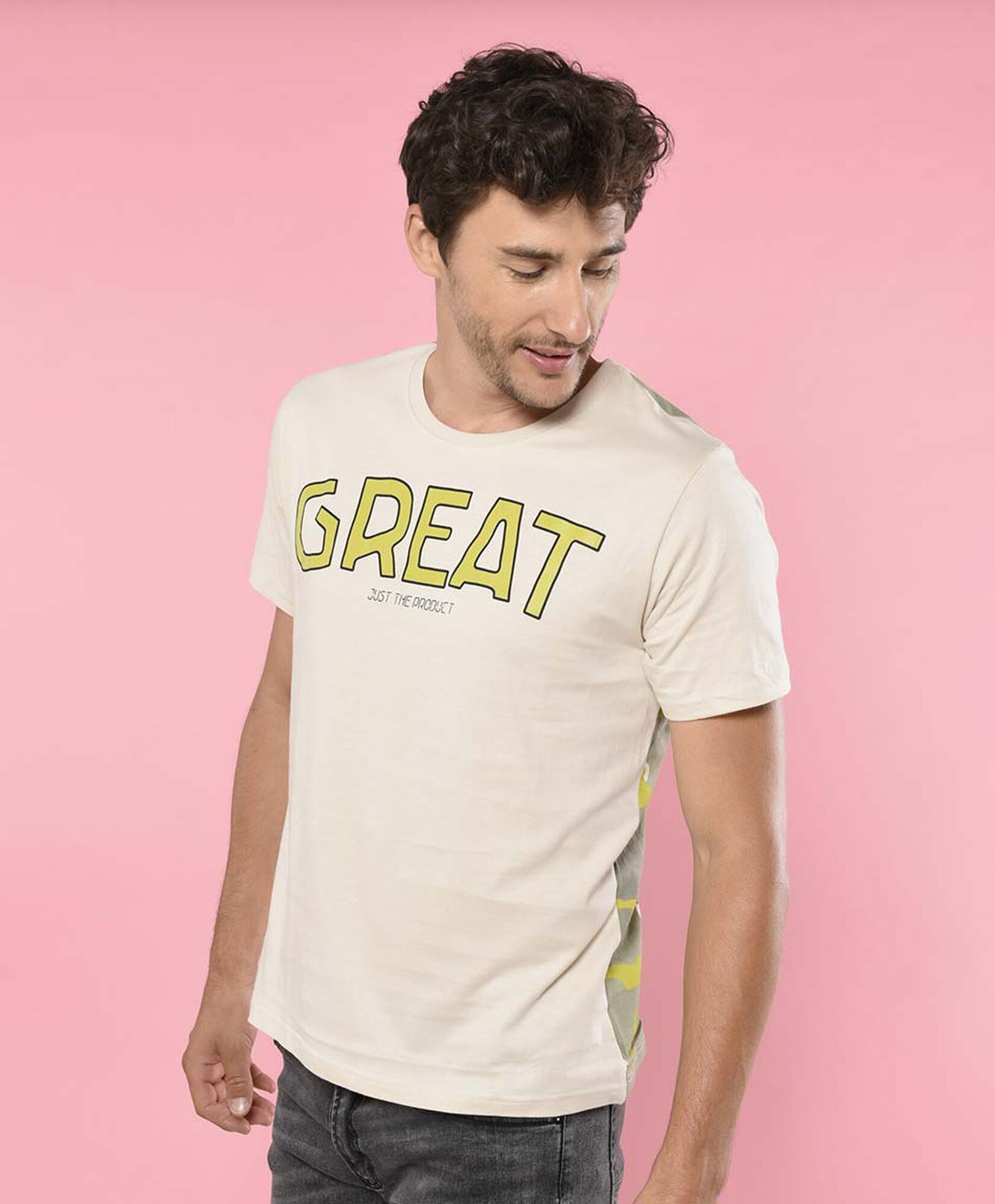 Polera hombre espalda camuflaje Polera hombre espalda camuflaje