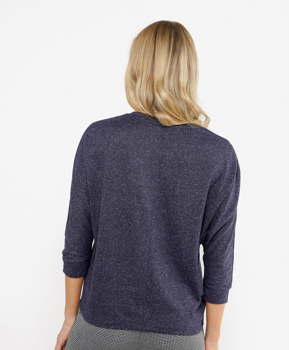 Polera mujer lanosa texto