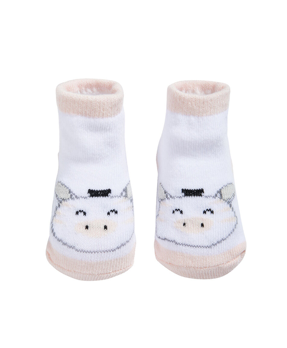 Set gorro + calcetines beb&eacute; animalito