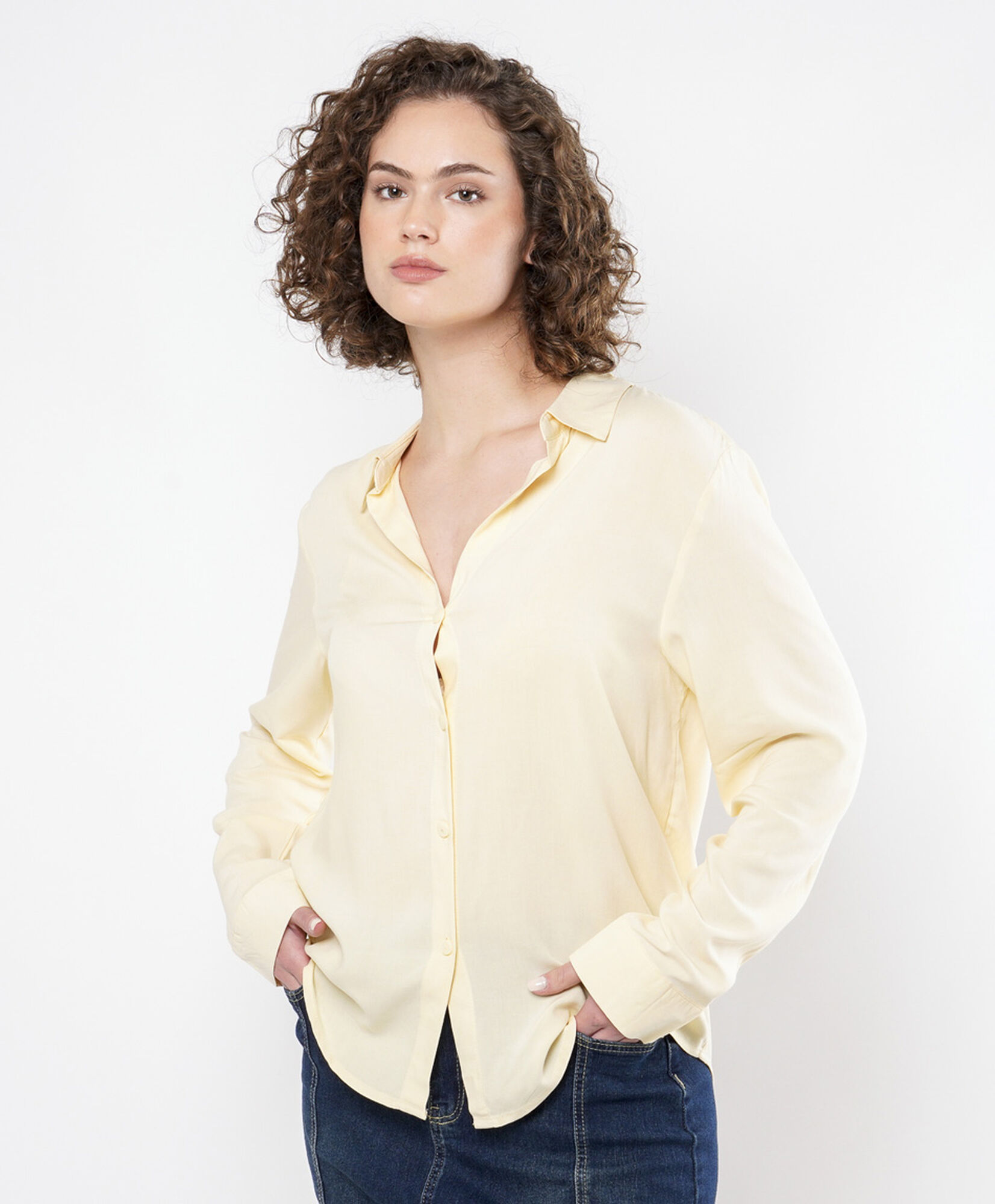 Blusa mujer camisera lisa Blusa mujer camisera lisa
