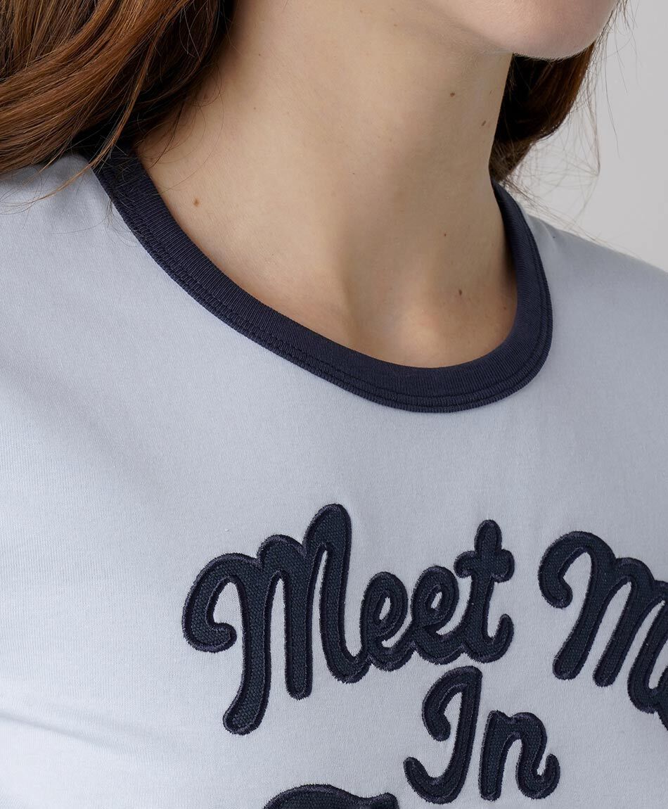 Polera mujer bordado tokio