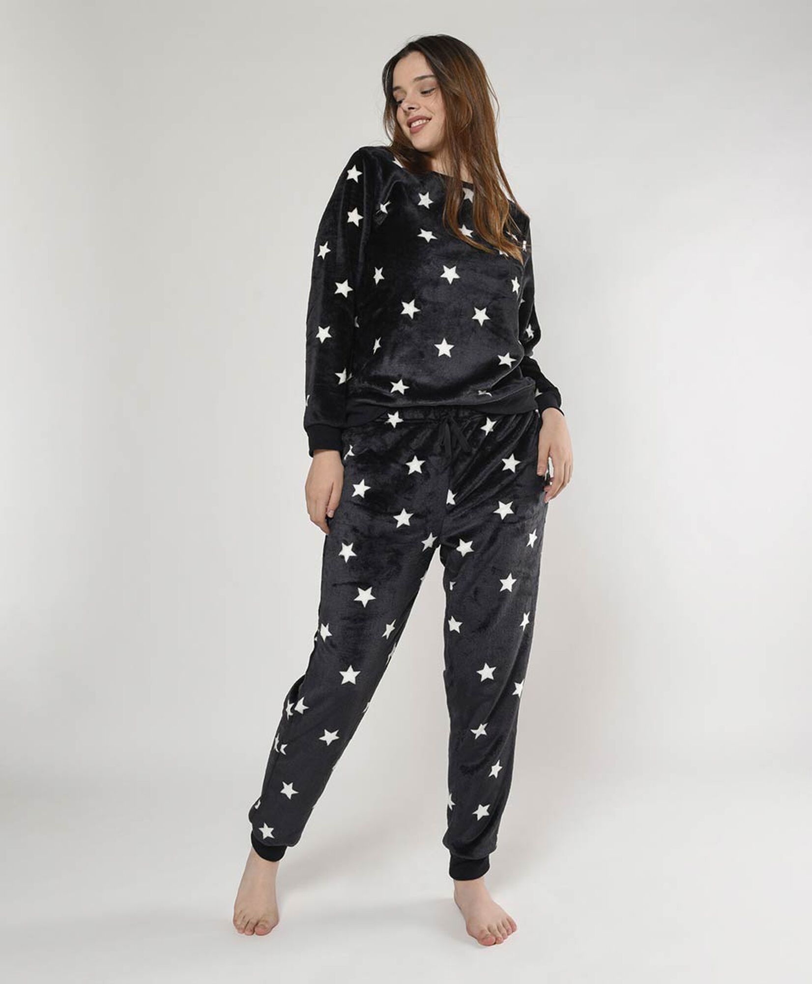 Pijama mujer plush estrellas 2 piezas Pijama mujer plush estrellas 2 piezas