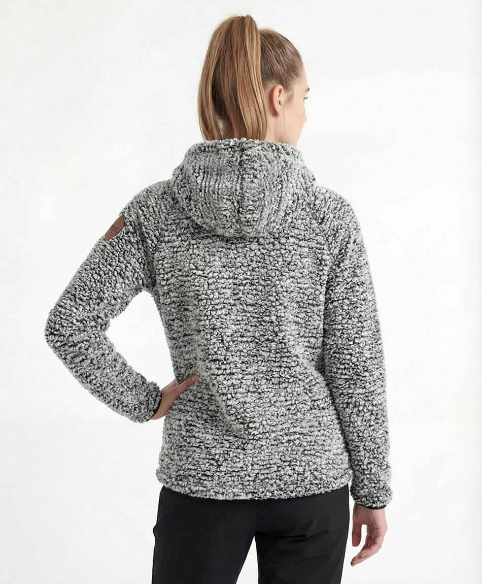 Polar deportivo mujer estilo oveja gris