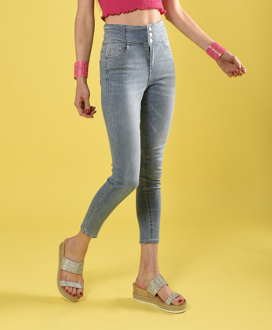 Jeans pretina alta