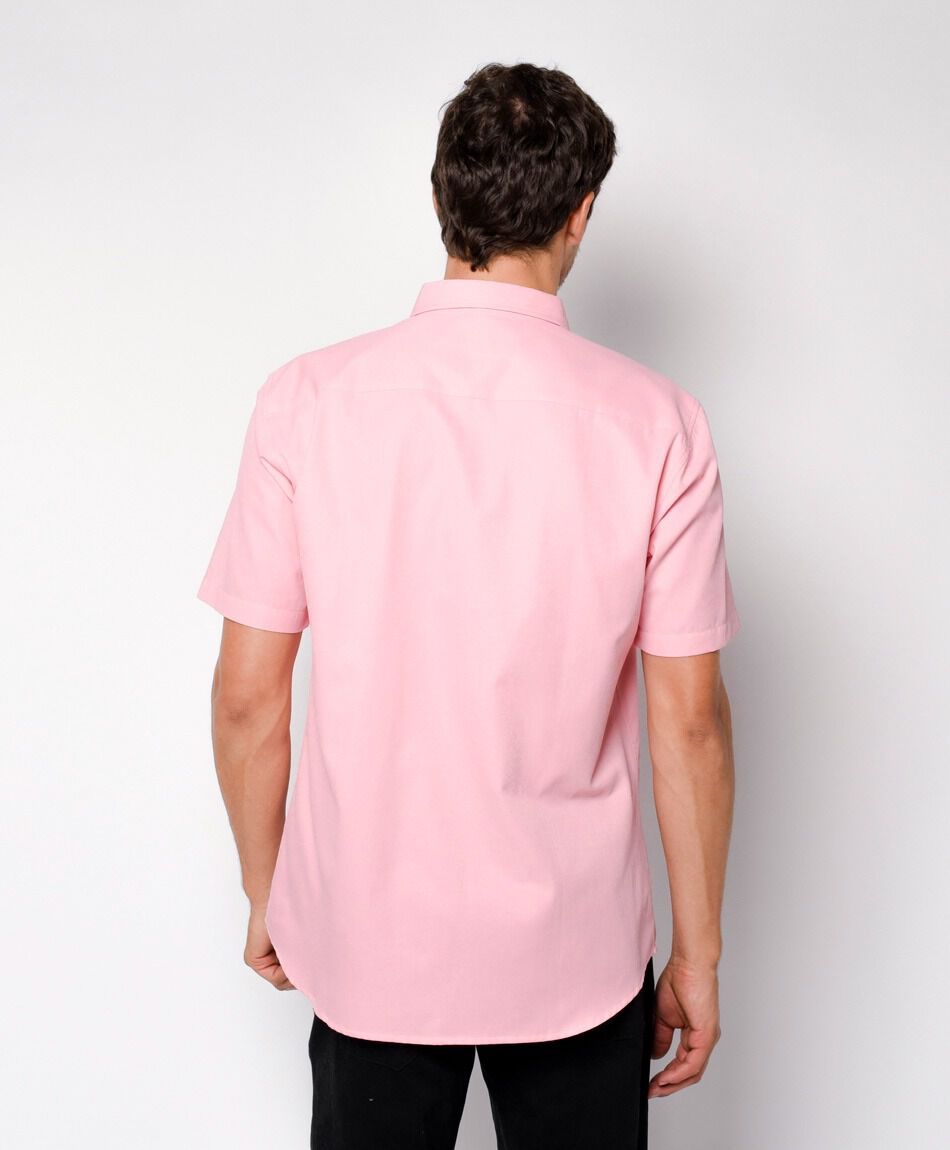 Camisa hombre rosada