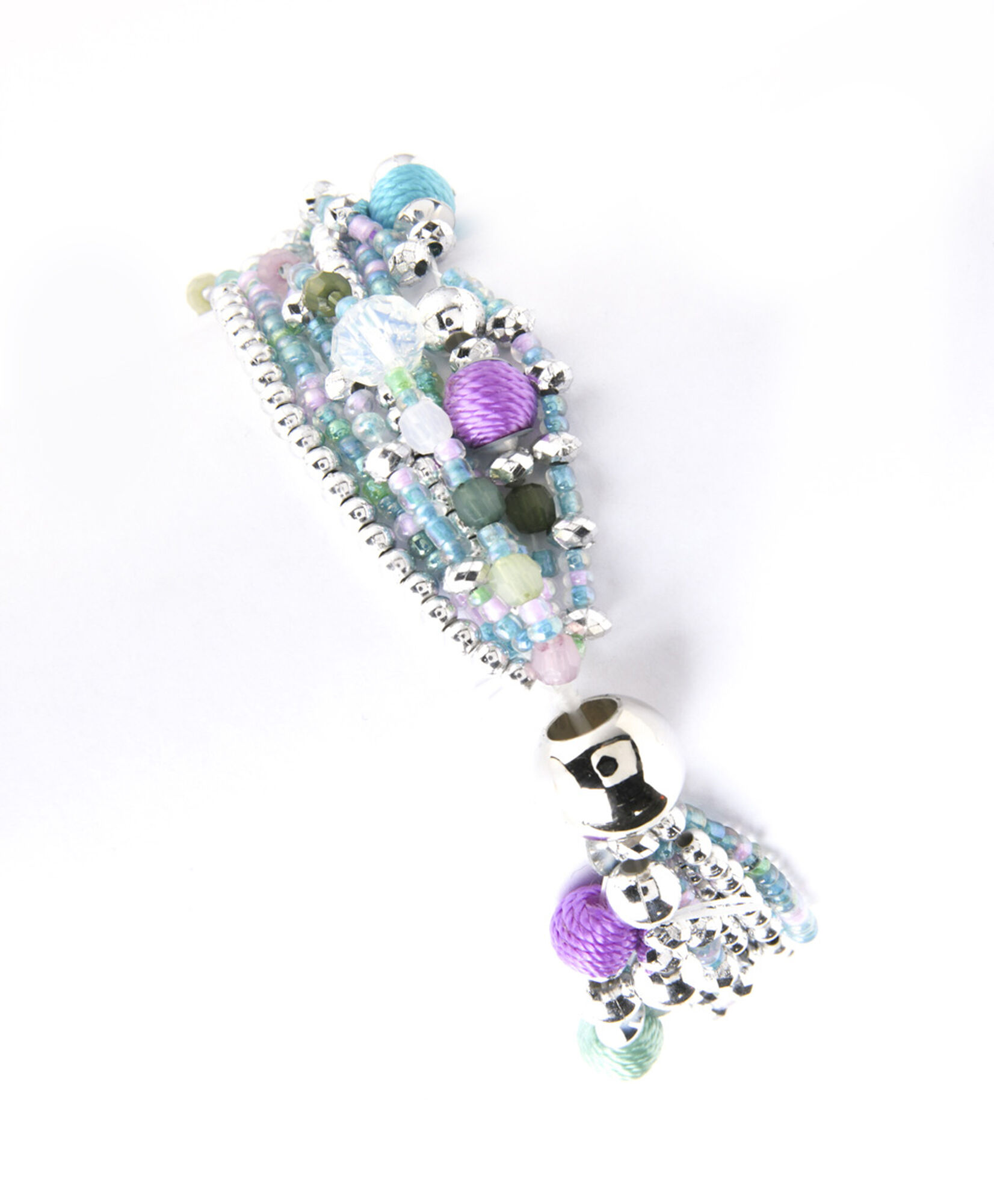 Pulsera mujer silver mostacillas Pulsera mujer silver mostacillas