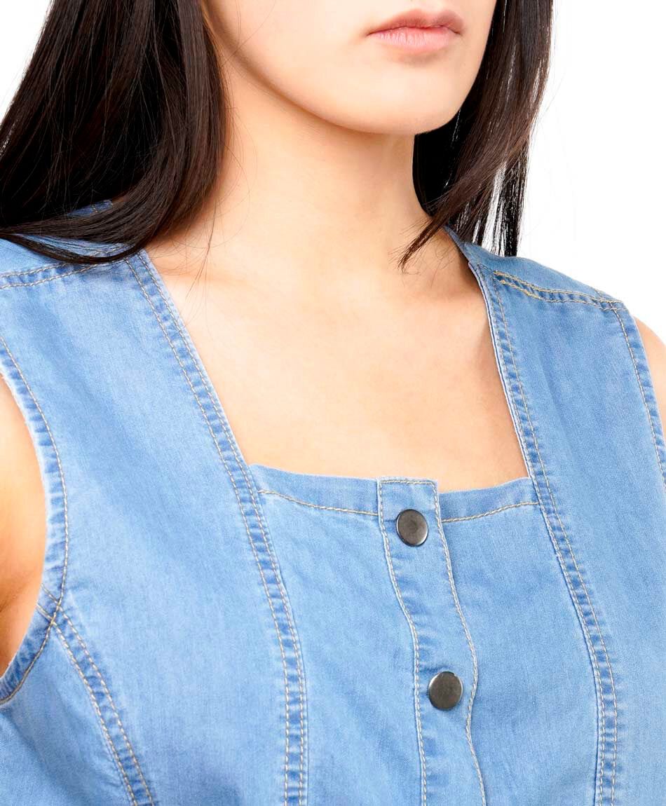 Enterito mujer tencel botones