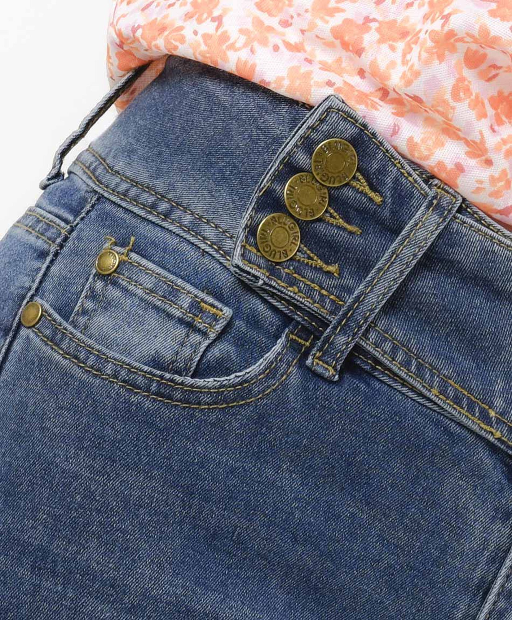 Jeans mujer pretina al costado Jeans mujer pretina al costado