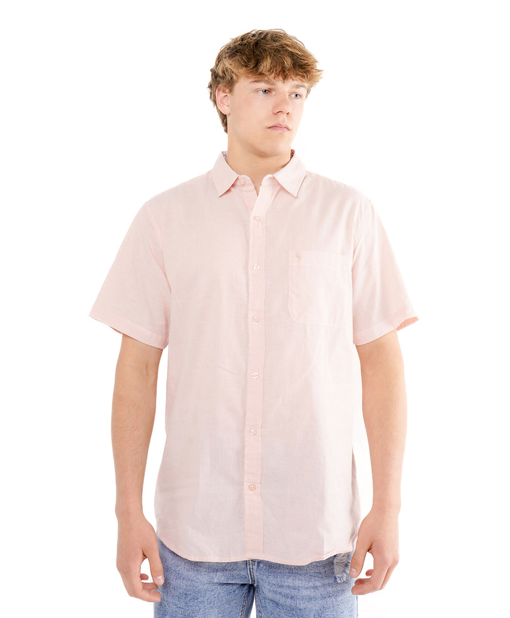 Camisa hombre lisa manga corta Camisa hombre lisa manga corta