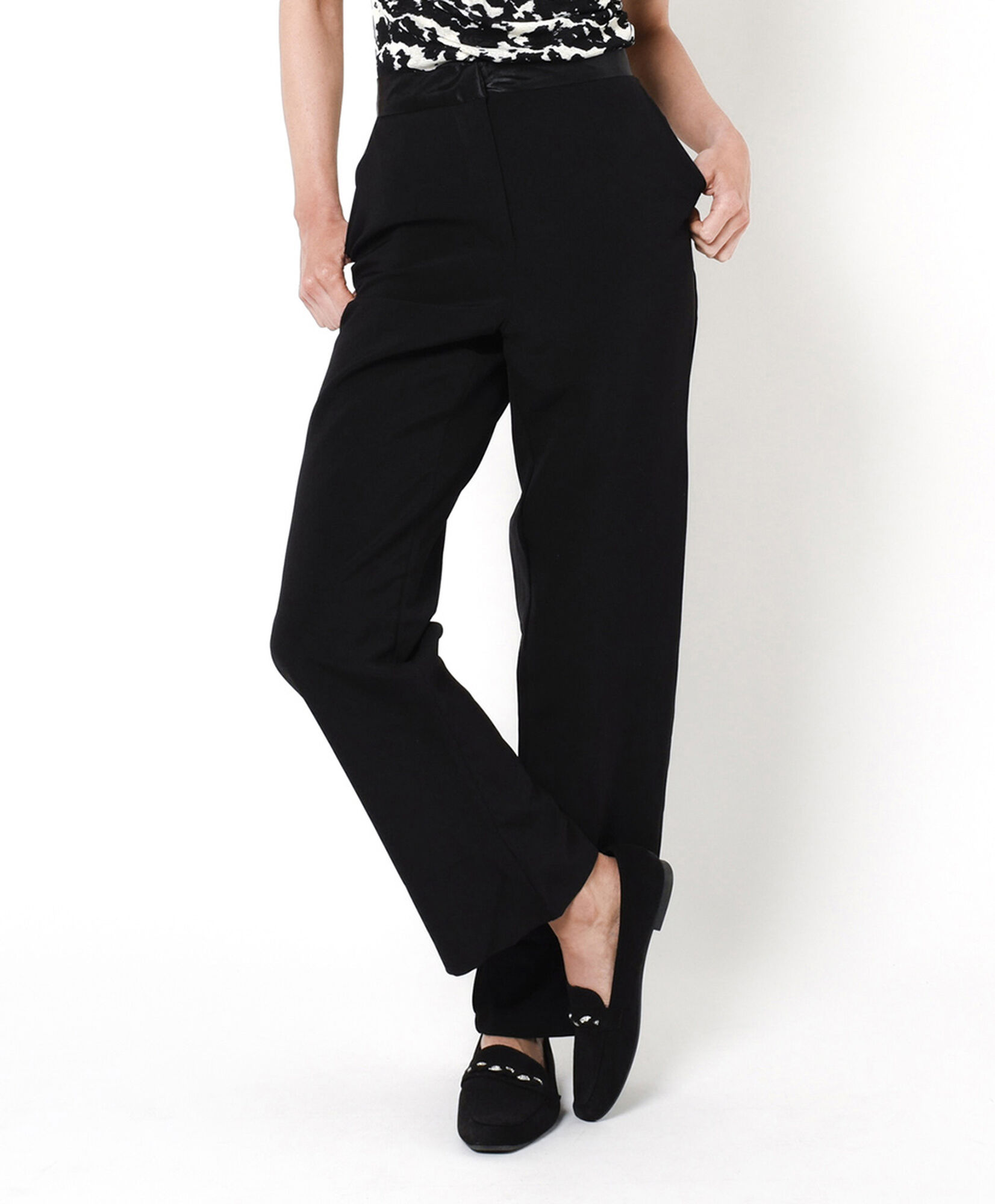 Pantalón mujer cinta satín Pantalón mujer cinta satín