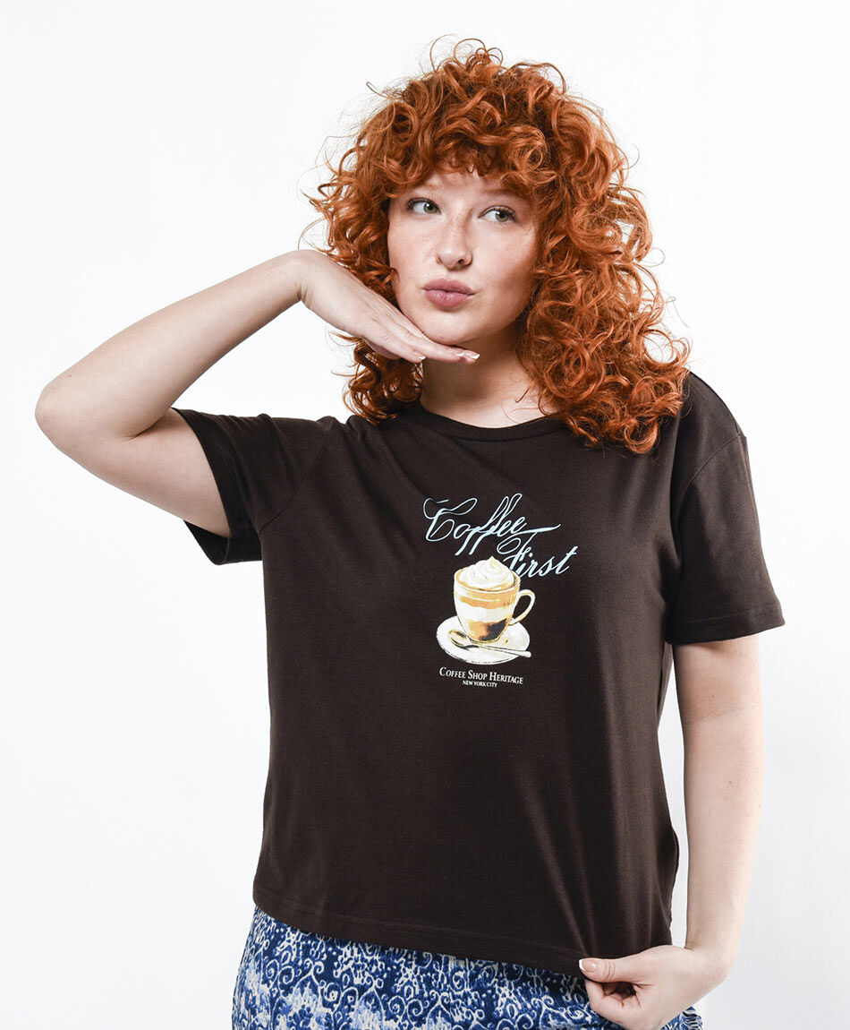 Polera mujer taza de caf&eacute;