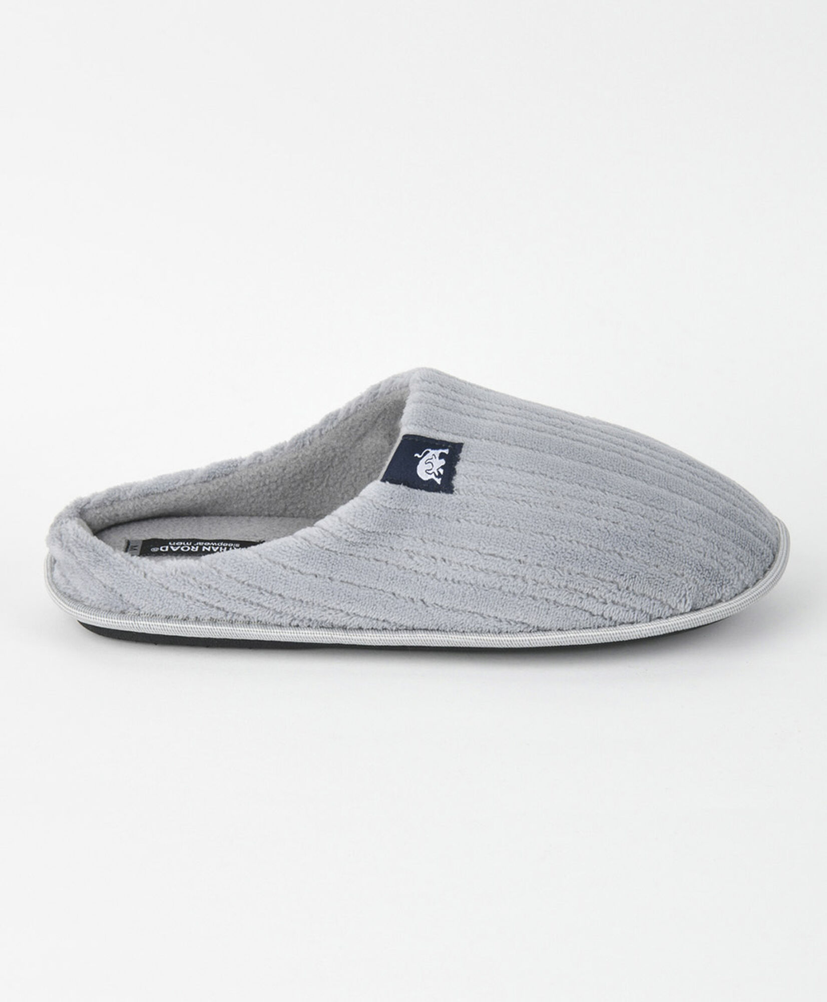 Pantufla hombre líneas gris Pantufla hombre líneas gris