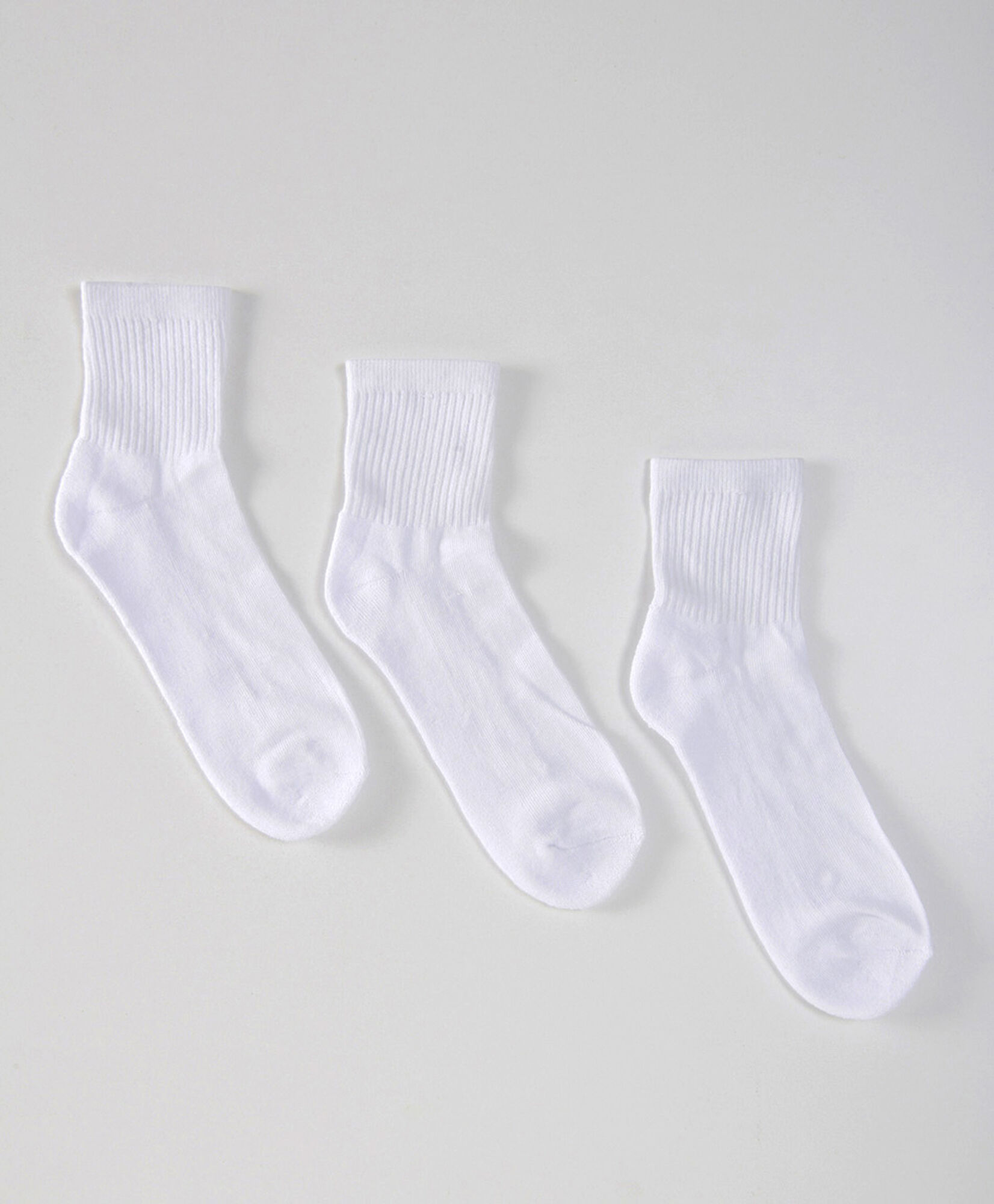 Pack 3 calcetines escolares medio sport blanco Pack 3 calcetines escolares medio sport blanco