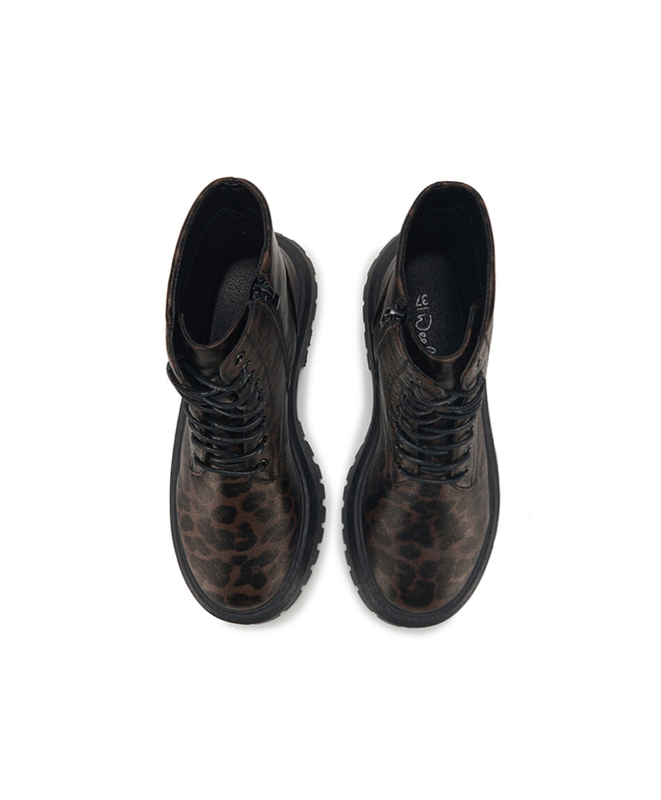 Bot&iacute;n mujer animal print