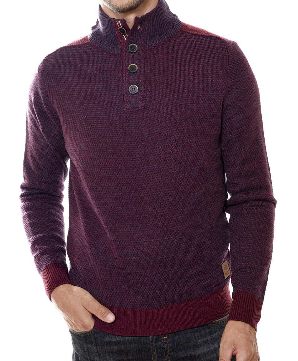Sweater cuello con botones