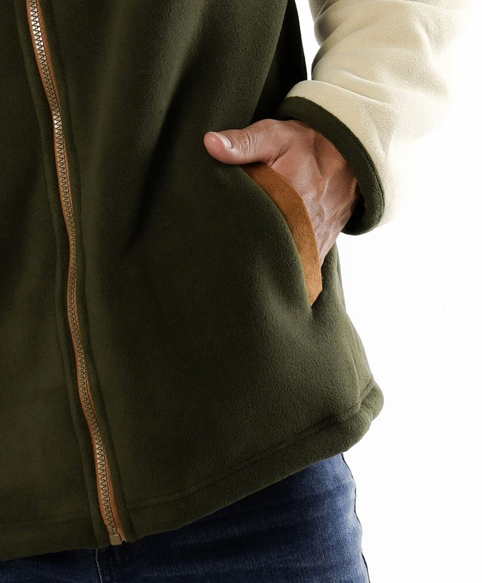 Chaqueta hombre polar bicolor Chaqueta hombre polar bicolor
