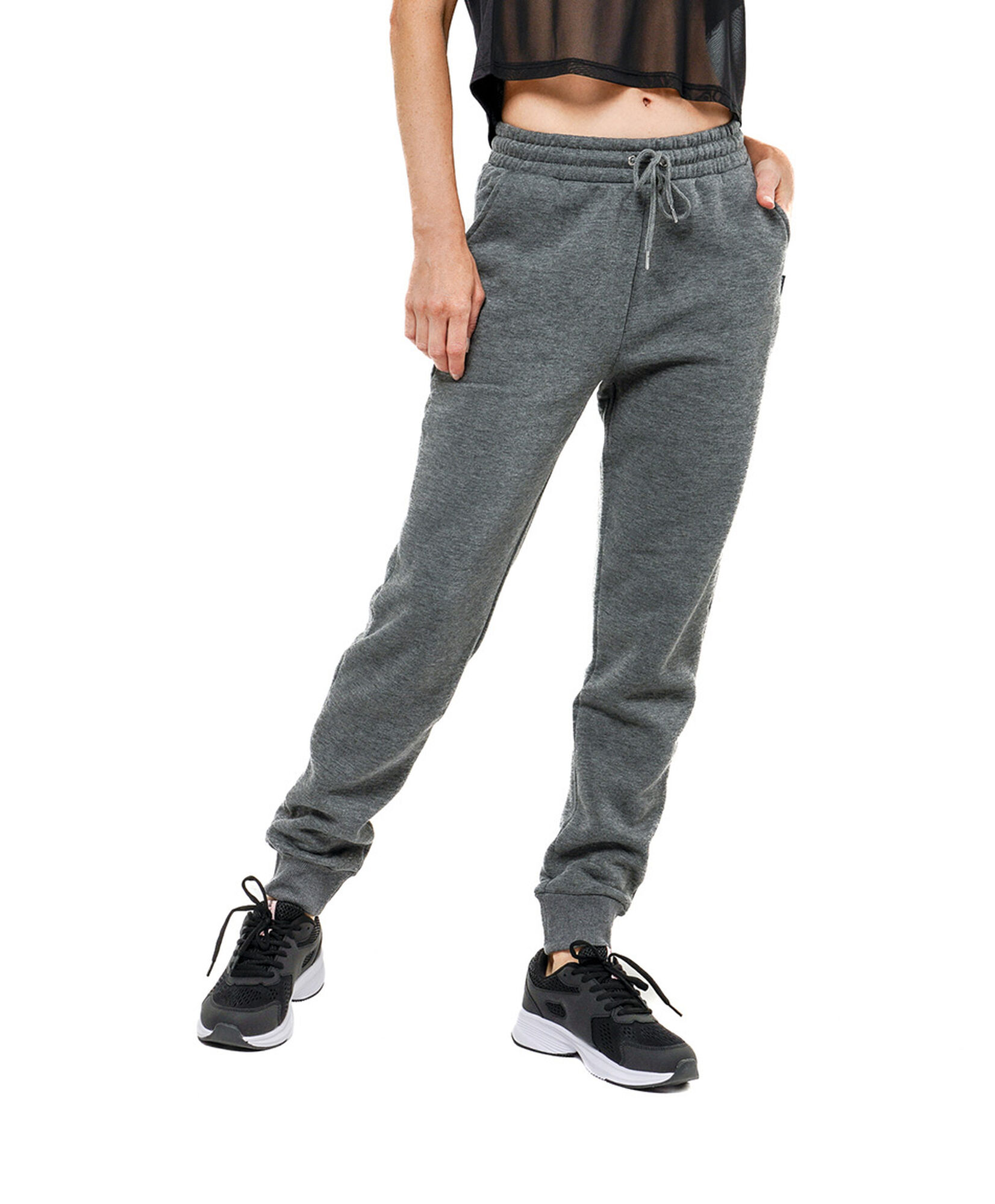 Pantalón deportivo mujer gris jogger Pantalón deportivo mujer gris jogger