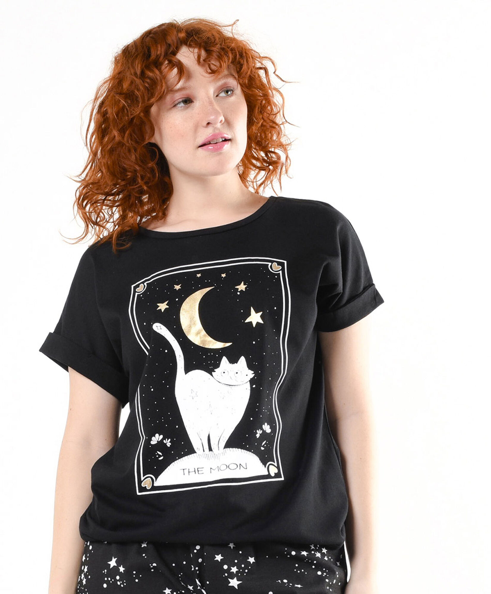 Pijama mujer gato luna capri Pijama mujer gato luna capri