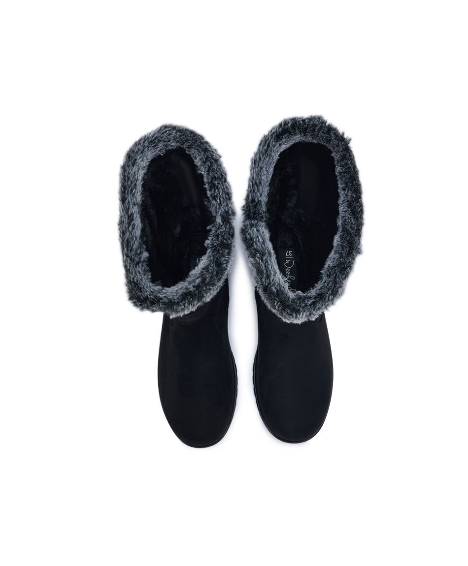 Bota mujer apache larga black