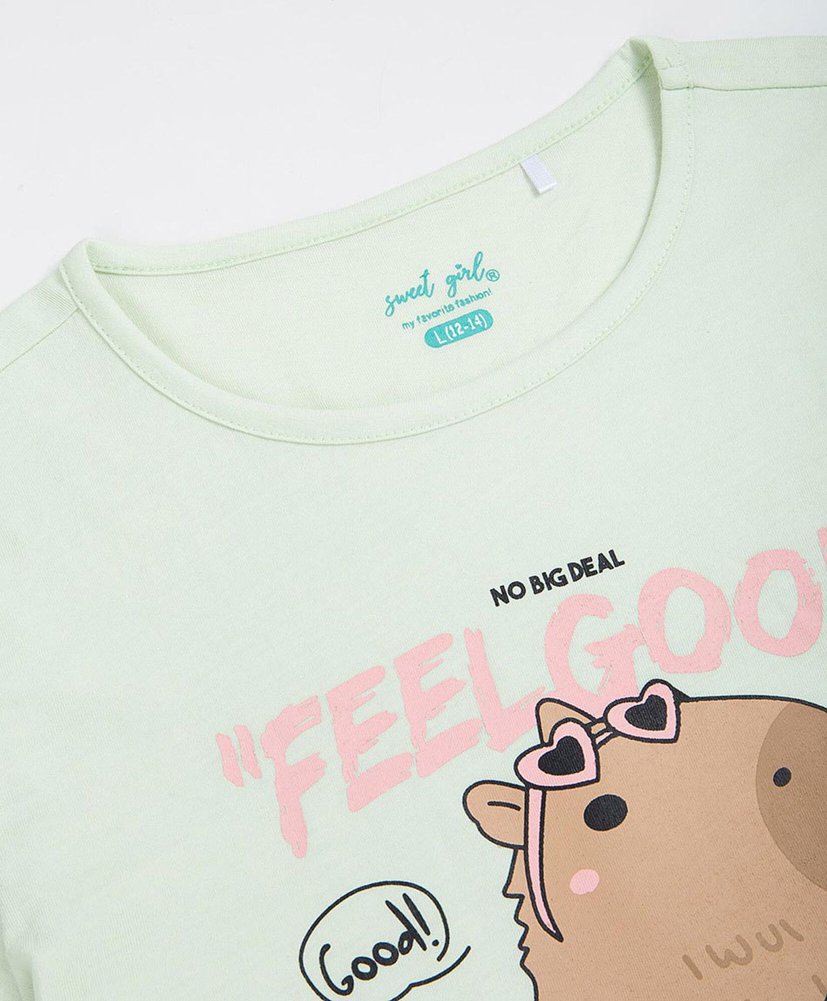 Polera niña capibara frase Polera niña capibara frase