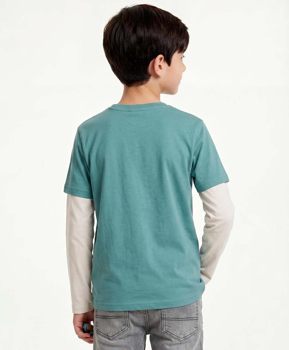 Polera ni&ntilde;o manga larga player