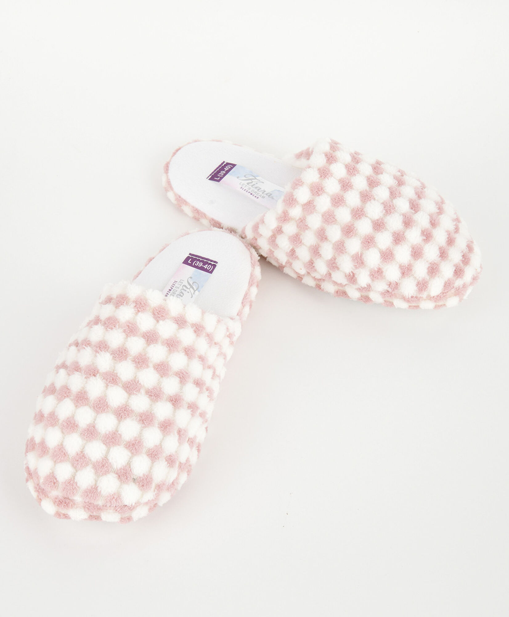 Pantufla mujer cuadritos Pantufla mujer cuadritos
