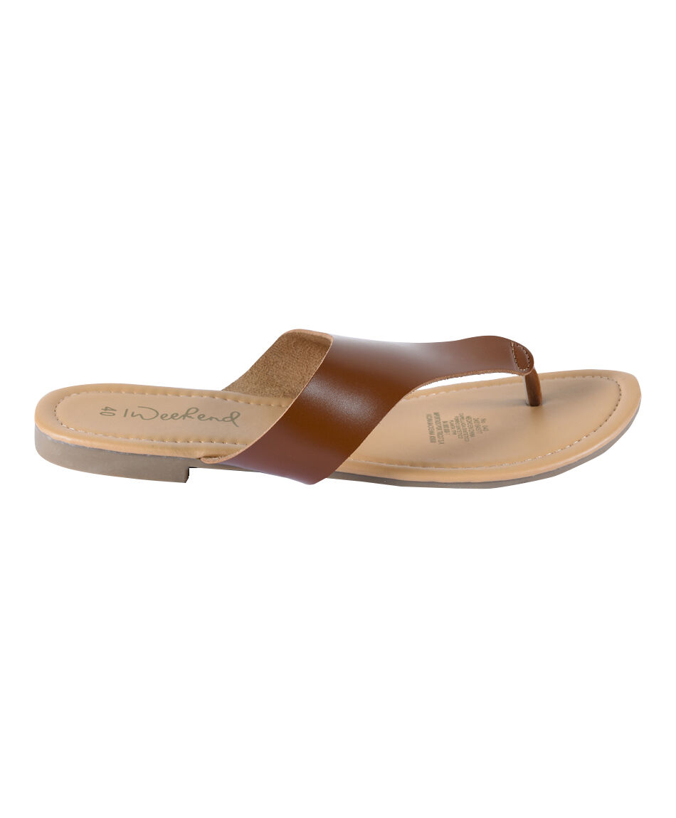 Sandalia plana slipon