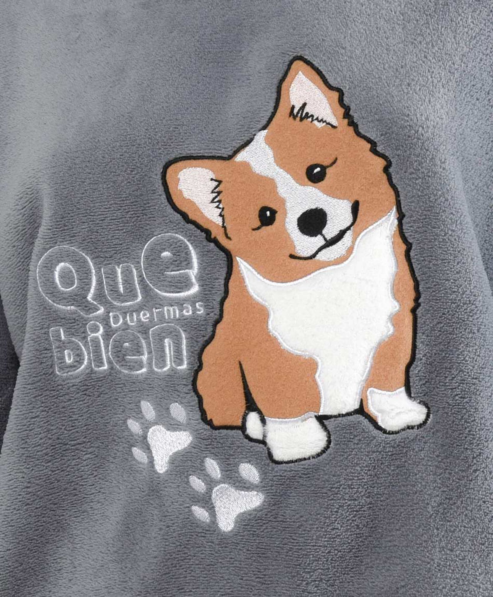 Pijama mujer polar corgi huellas Pijama mujer polar corgi huellas