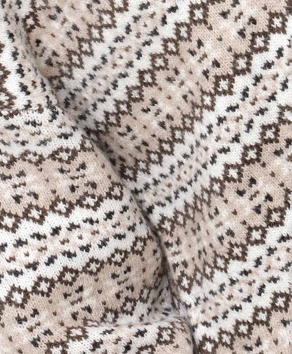 Sweater mujer dise&ntilde;o r&uacute;stico beige