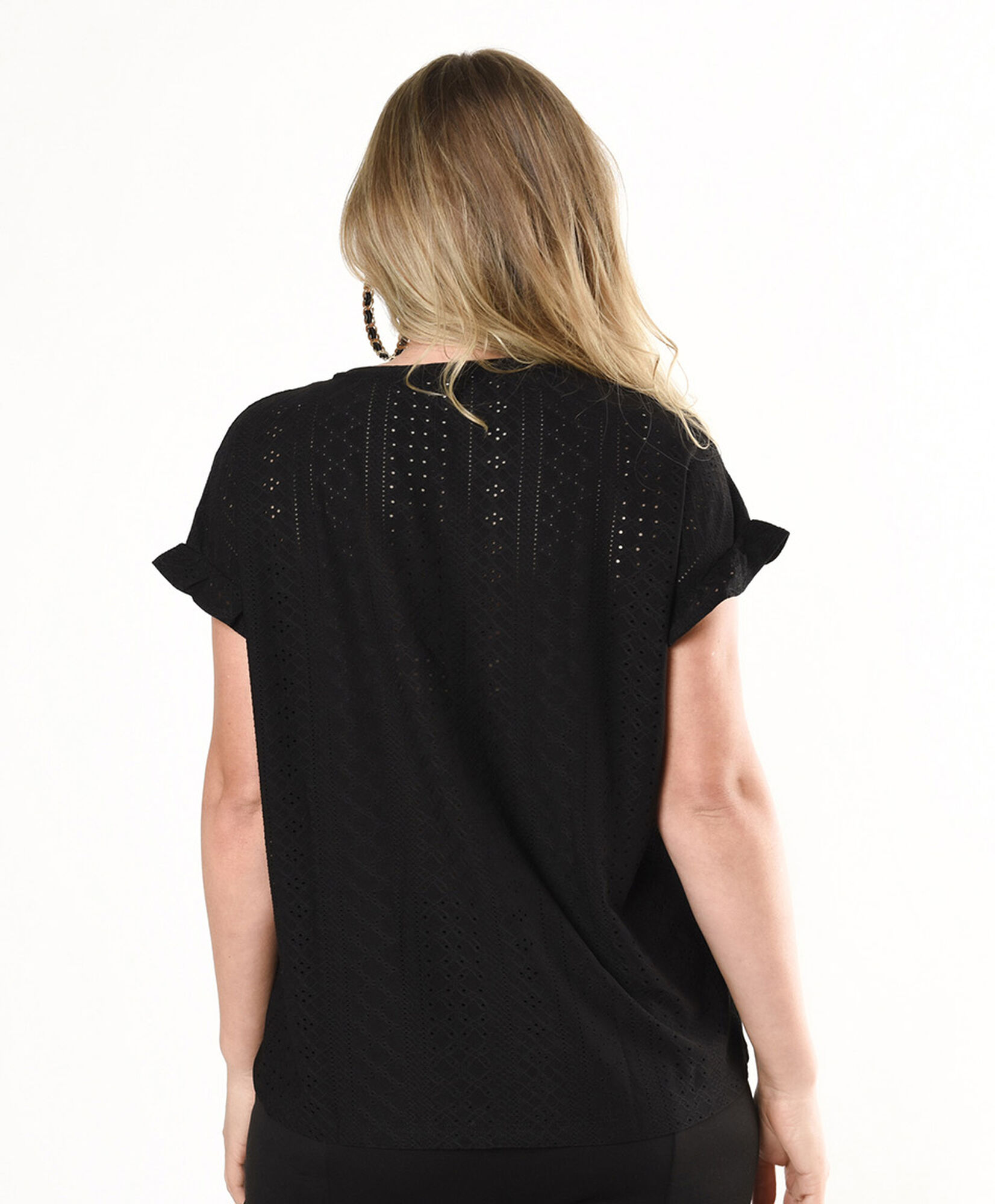 Polera mujer calada vuelos Polera mujer calada vuelos