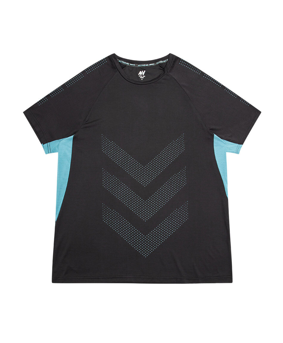 Polera deportiva hombre flechas bajas