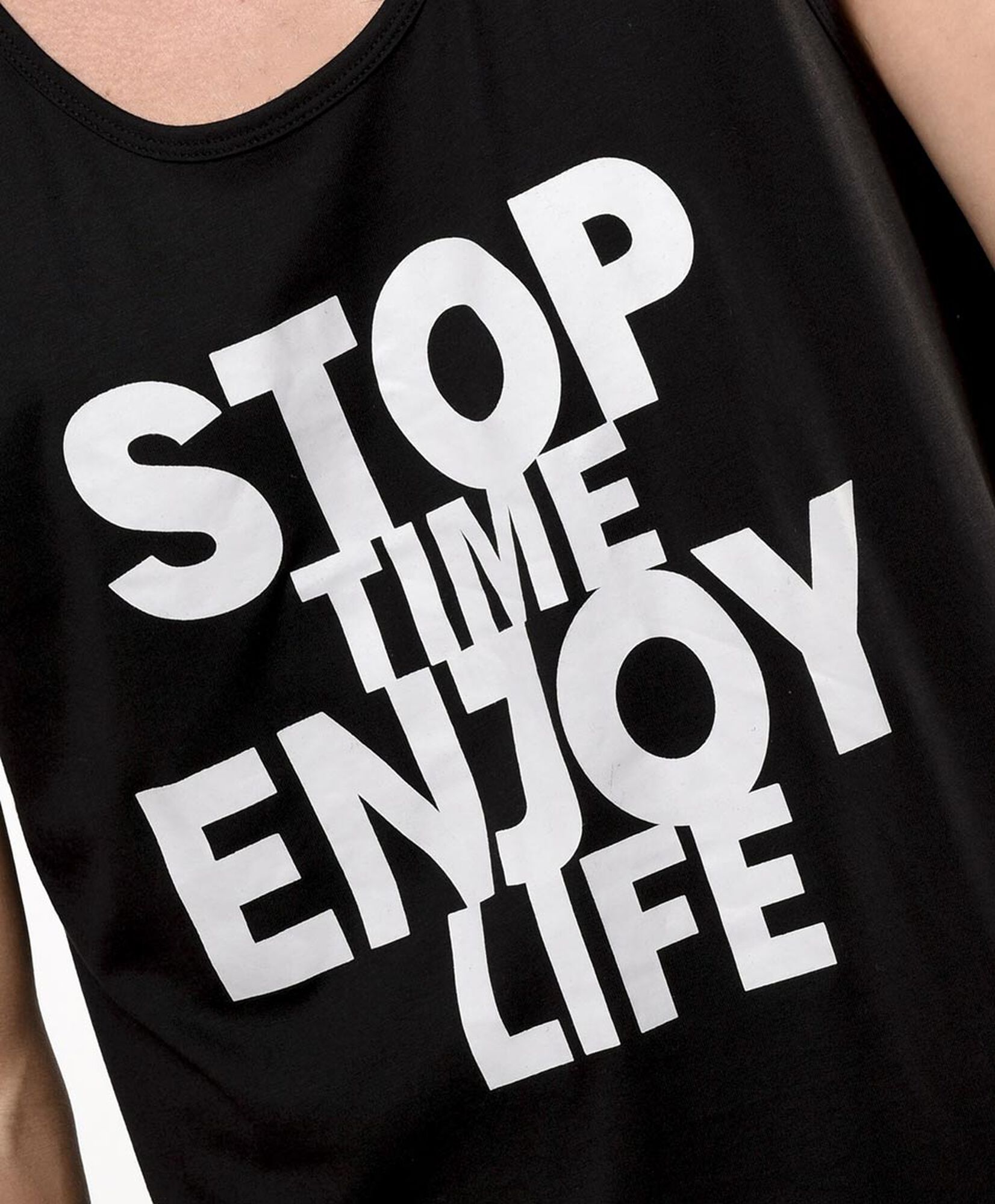 Polera hombre frase sin mangas Polera hombre frase sin mangas