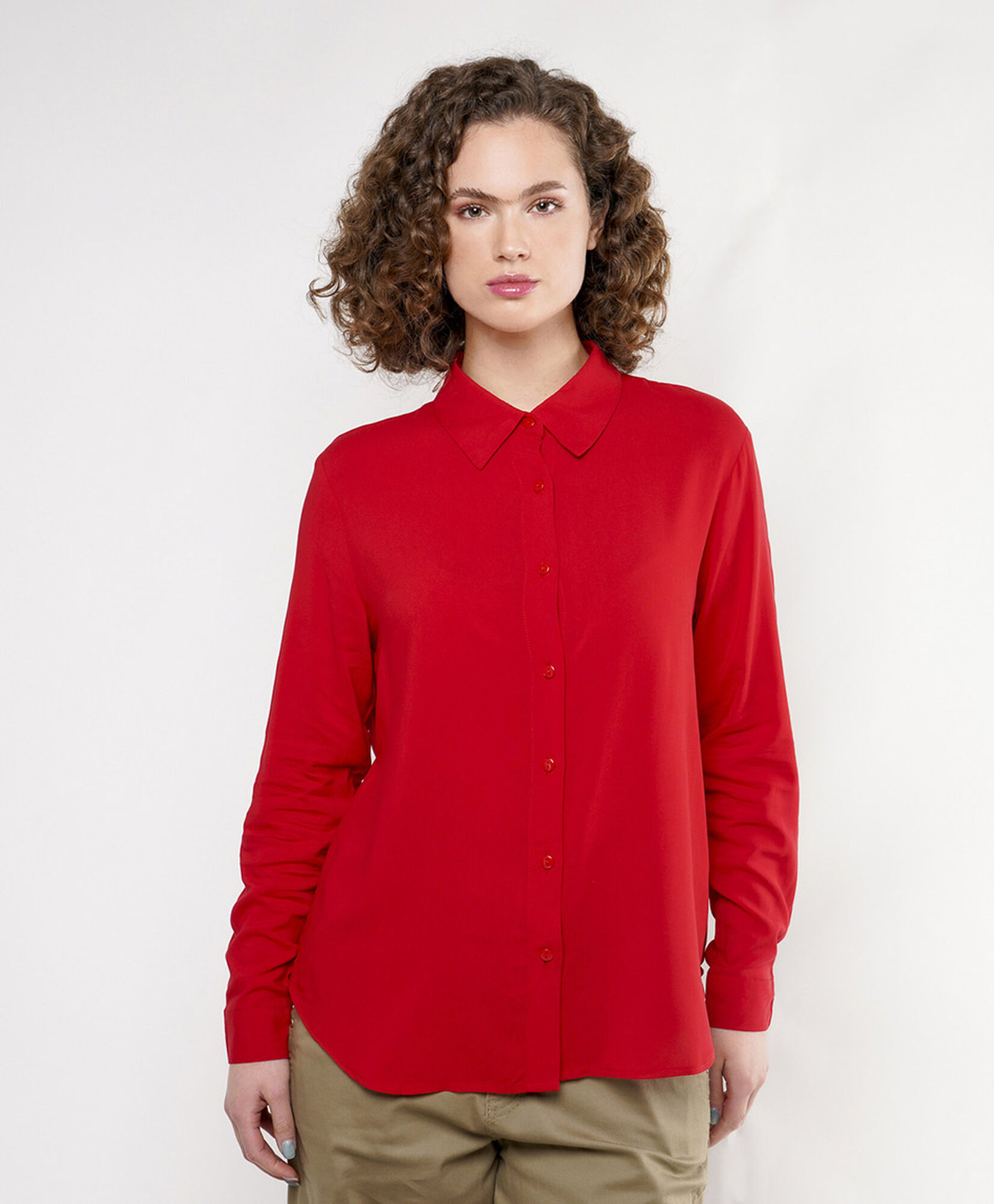 Blusa mujer clásica roja Blusa mujer clásica roja