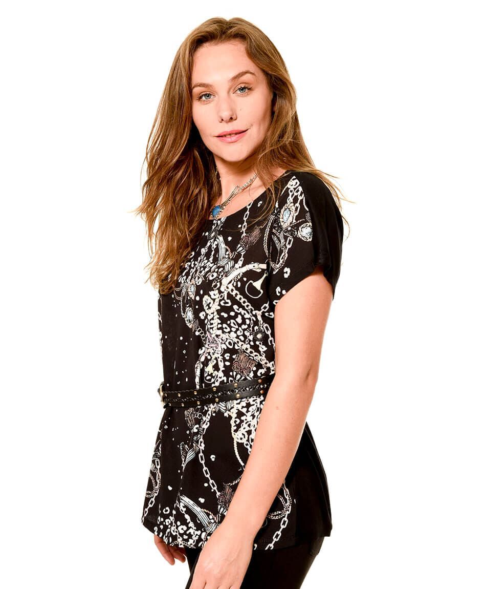 Polera mix cadenas