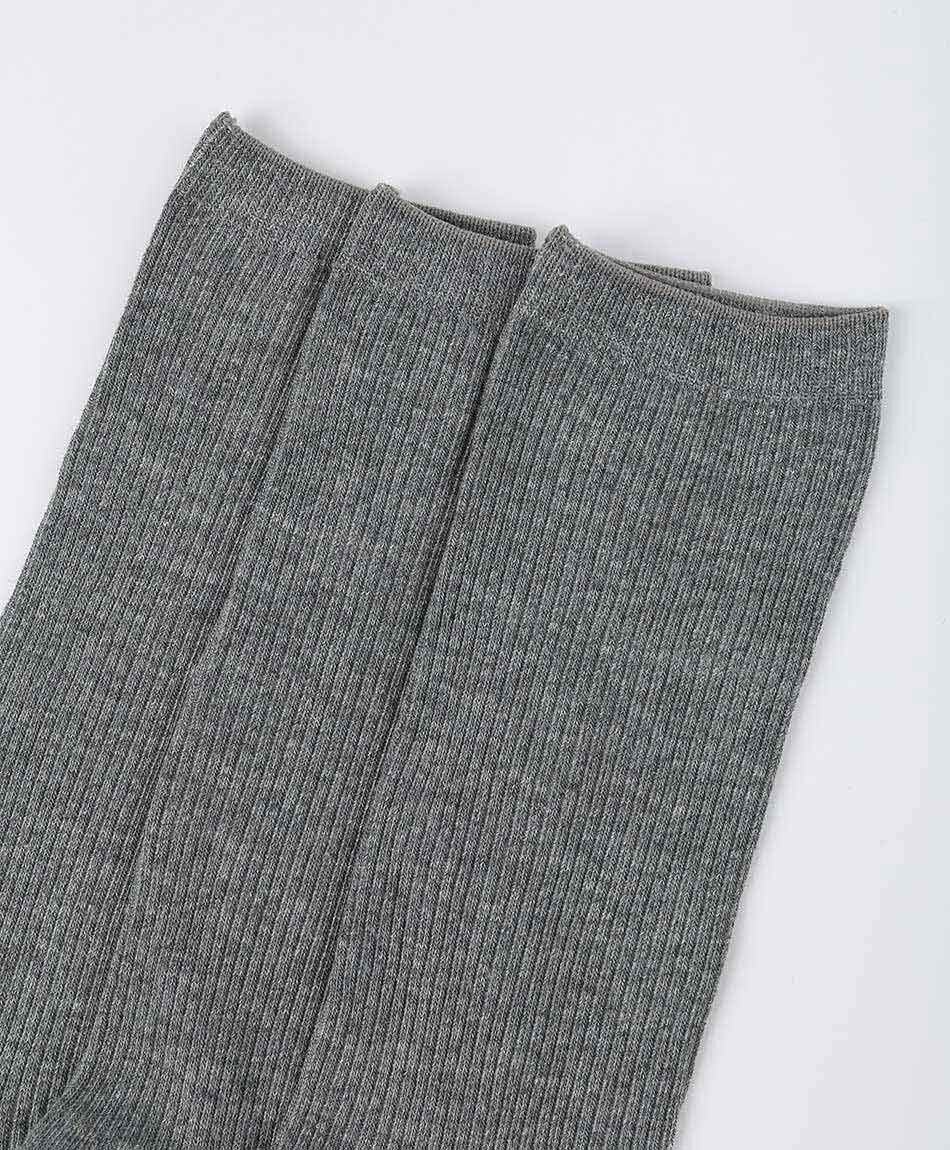 Pack 3 calcetines escolar gris largo