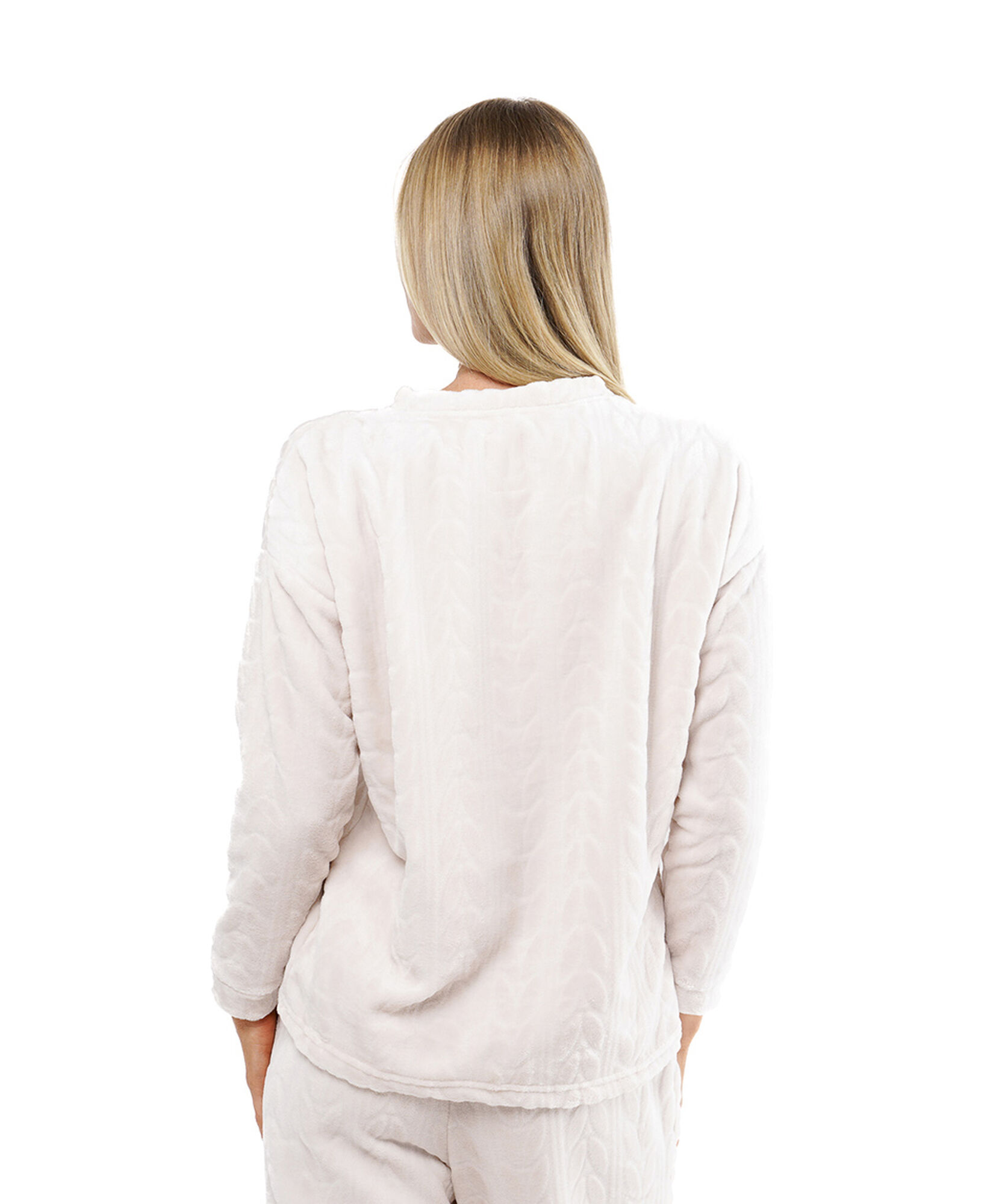 Pijama mujer hojas jacquard Pijama mujer hojas jacquard