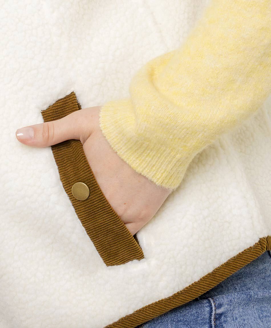 Polar mujer sherpa white