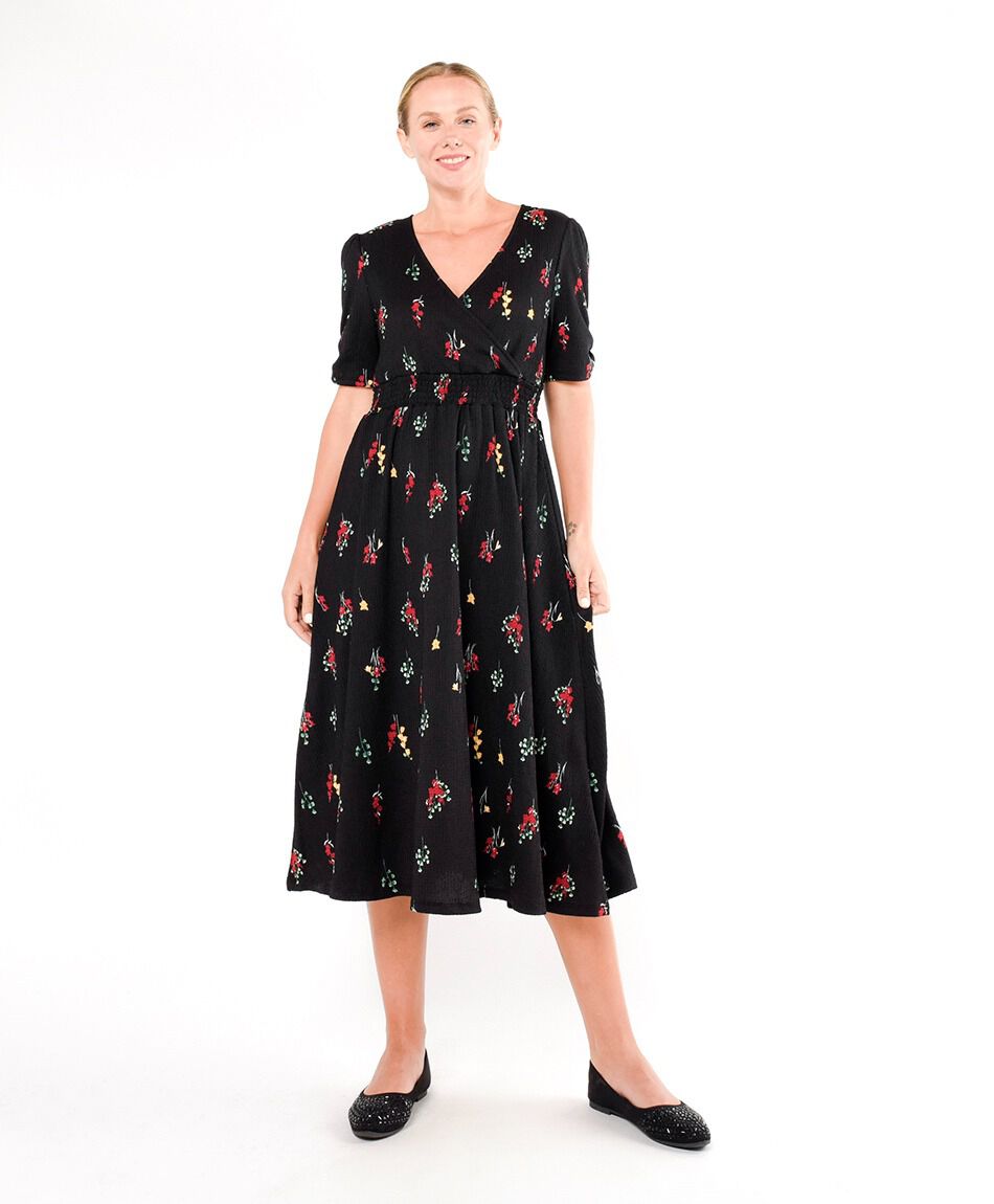 Vestido mujer estampado flores