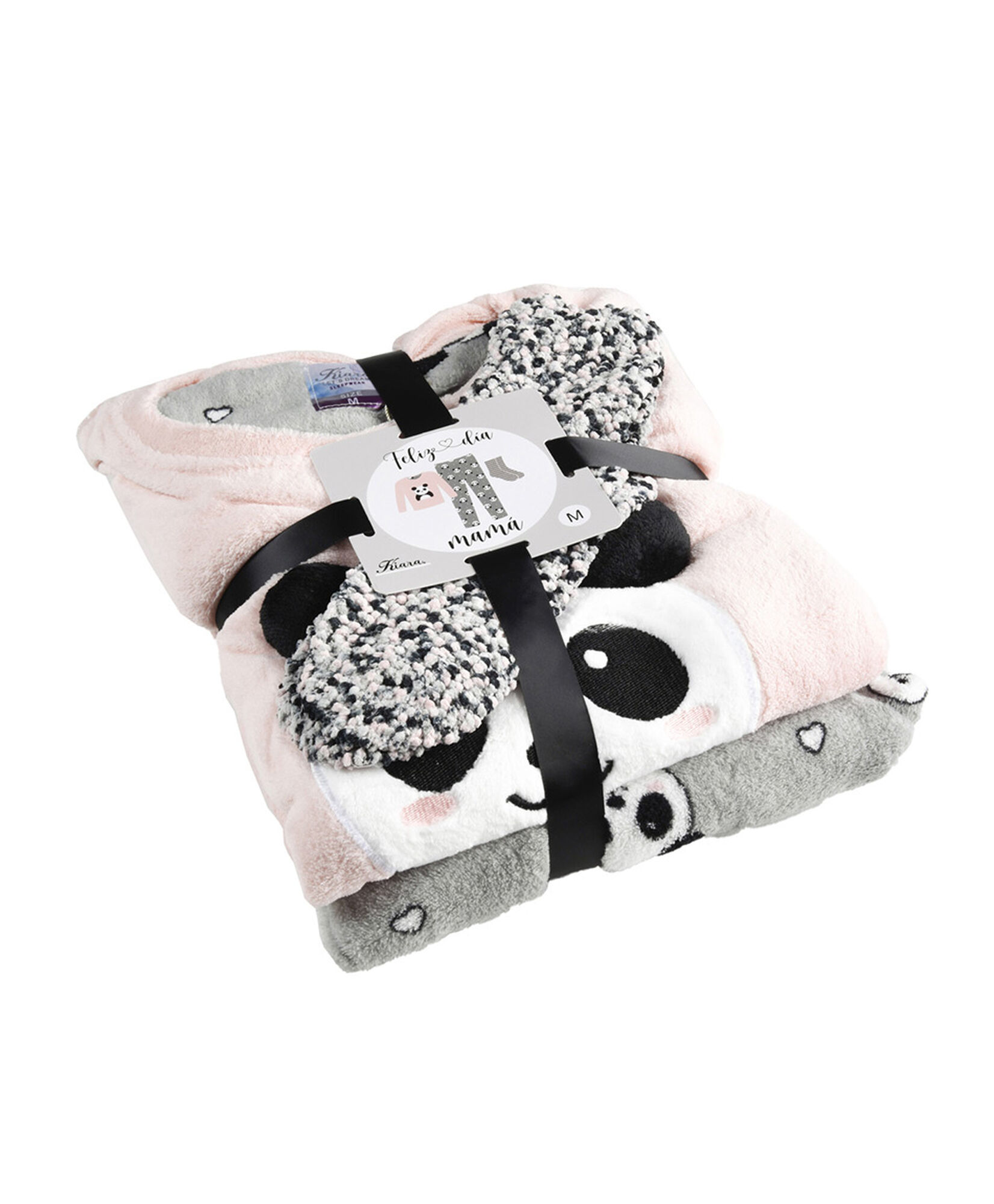 Pack mujer pijama polar + calcetines panda Pack mujer pijama polar + calcetines panda